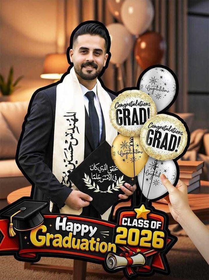 Custom graduation mockup design — Yahya Digital Studio