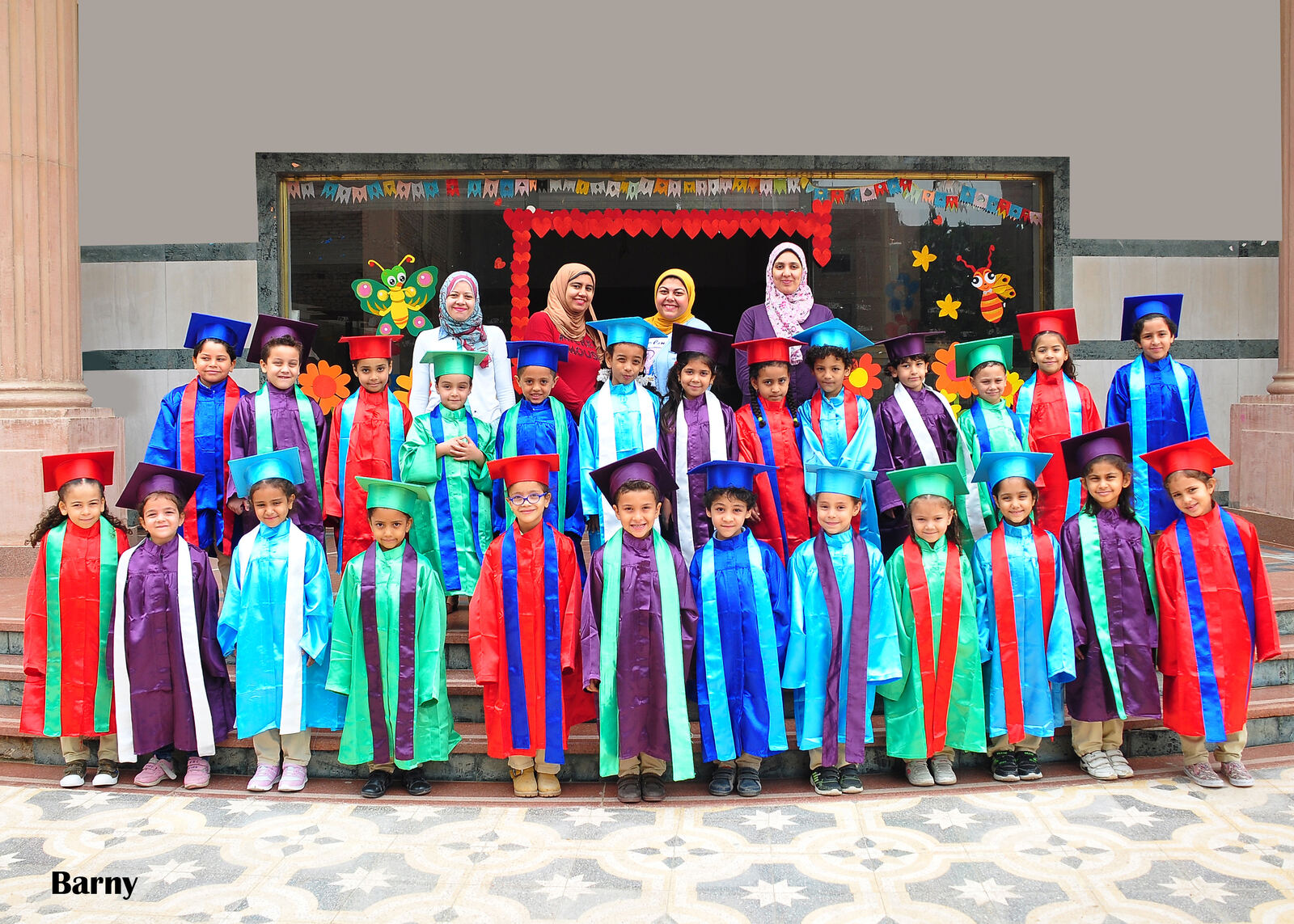 Kindergarten graduation group