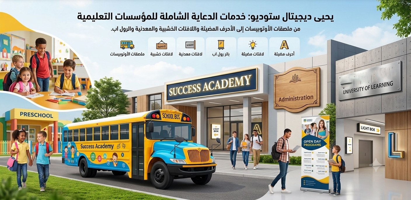 Yahya Digital Studio — Signage and branding services for schools