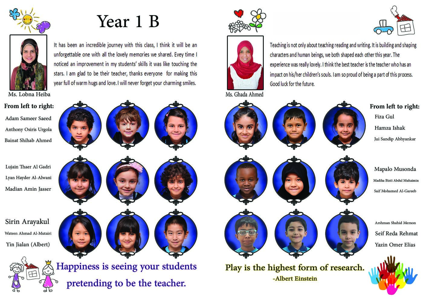 Yearbook page — Memory Tree