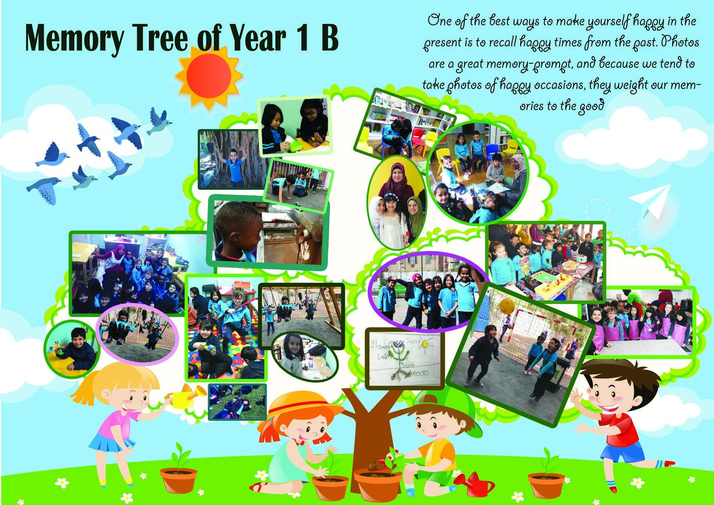 Yearbook page — class moments