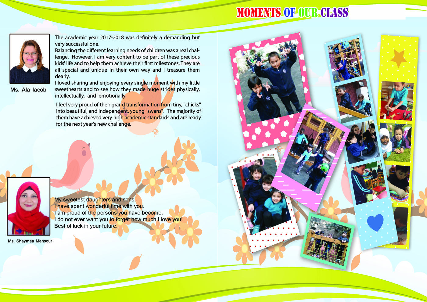 Yearbook page — Year 1B