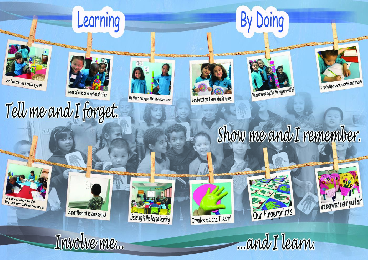 Yearbook page — garden time and friendship