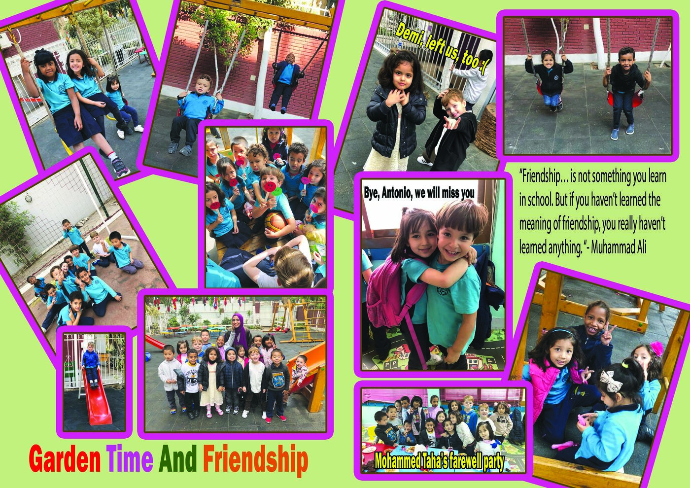Yearbook page — art gallery